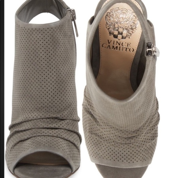 Vince Camuto Kentvi Peep Toe Booties - Picture 2 of 8